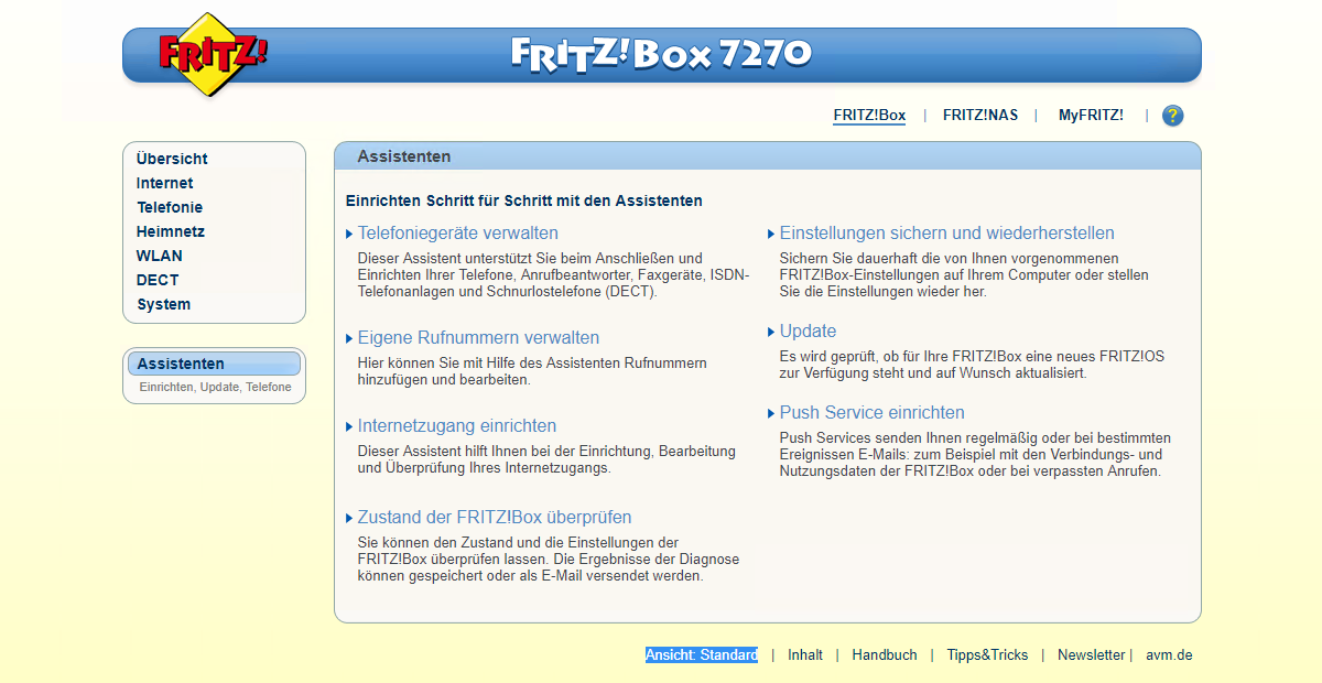 FritzBox Dashboard